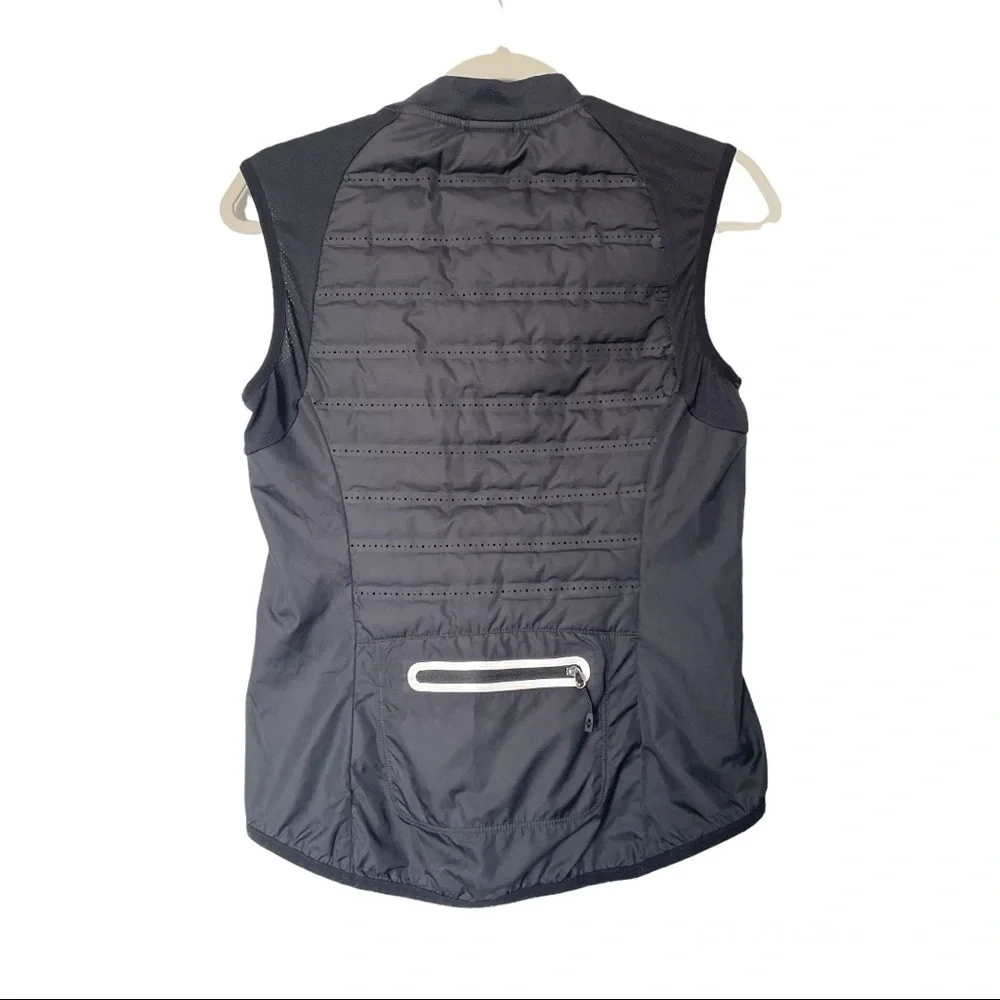 Nike Aeroloft 800 Black Down Fill Sleeveless Full Zip Running Vest Size Small - Picture 8 of 10